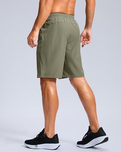 Image of G Gradual Men's Athletic Running Shorts with Zipper Pockets Quick Dry 7 inch / 5 inch / 9 inch Workout Gym Shorts for Basketball Hiking