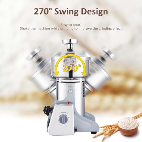 Moulin à blé domestique de 2500g pour faire sa farine et son café maison simplement - 4
