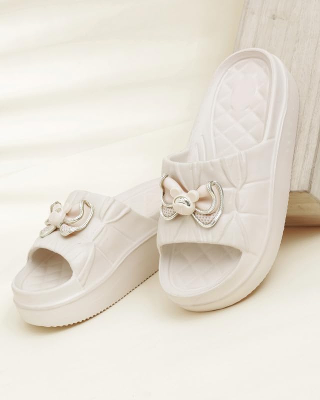 Image of Slipper for Women and Girls Flip Flops Summer Anti Skid Soft Pvc Sole Slide Home Indoor Slippers for Bedroom chappal
