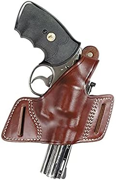 Triple K 420 Secret Agent OWB Holster Right Hand Ruger LRCX-3 Leather Walnut
