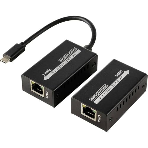 Prolongateur HDMI USB-C DP Alt Mode pour diffuser vos réunions sur 60m via RJ45