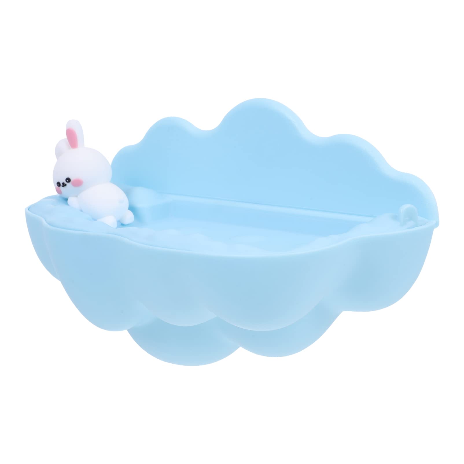 FOMIYES Wall Mounted Soap Dish Cartoon Capacity Soap Storage Rack for Bathroom Shower Kitchen Laundry Draining No-Drill Adhesive for Easy Installation