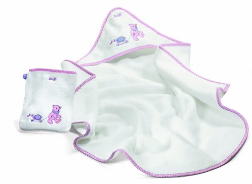 Preisvergleich Produktbild STEIFF 238284 - Teddybär Bade-Set, weiss / rosa