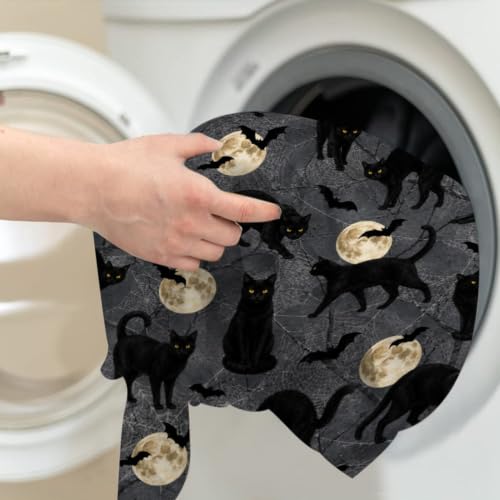 Black Cat Blanket,Cat Blanket for Women,Halloween Blanket Gifts for Kids - image 6