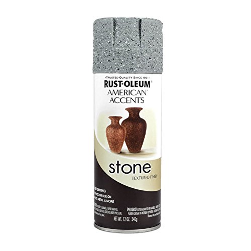 Rust-Oleum 7992830 Stone Creations Spray, 12 oz, Gray Stone