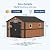 10x12 FT Outdoor Storage Shed, Metal Garden Shed with Floor, Lockable Doors and Windows, Large Tool Shed for Backyard, Patio and Lawn