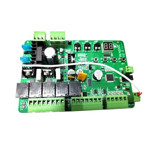 TIEOAXFT Placa de Tarjeta de Control del abridor de portón batiente Pk400DC for Uso Exclusivo con Motor de 24 V CC(Kit 2)