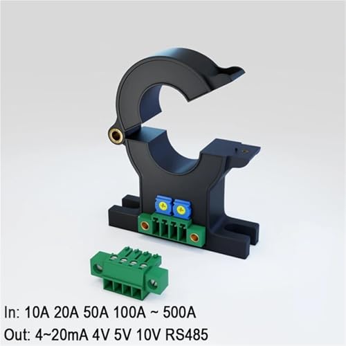 Sensor de corriente Hall Split Ct QNDBK1-21 DC 200A y salida 4-20mA con núcleo de transformador 2