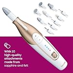 Beurer MP64 Nail Drill Kit, Cordless Electric Nail File with 10 Attachments and LED Light, Electric Manicure Set with Adjustable Speed, E-File for Manicure and Pedicure, with Storage Case - Image 3