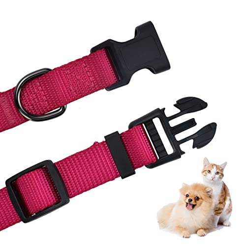 AUDWUD Thick Nylon Collar,Classic Adjustable Dog Collar in Multiple Colors,Suitable for Small,Medium and Large Dogs,4 Sizes - Image 4