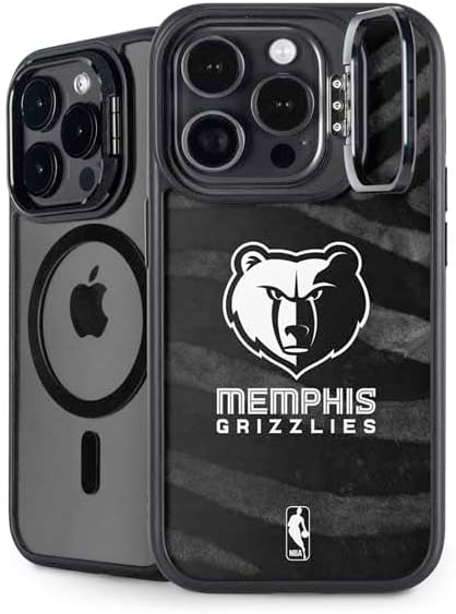 Skinit Kickstand Phone Case Compatible with iPhone 15 Pro Max - Officially Licensed NBA Memphis Grizzlies Hardwood Classics Design