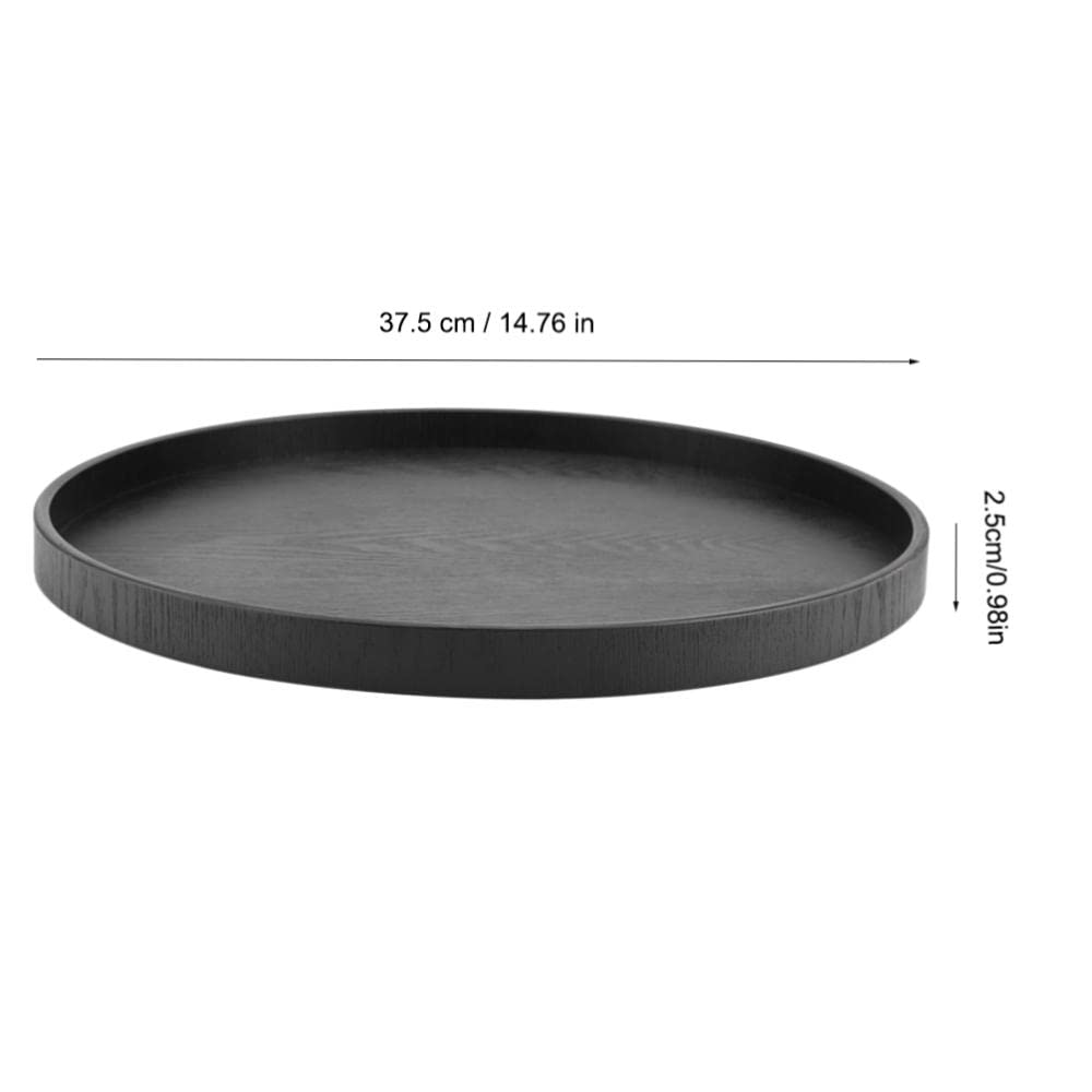 Sirve con estilo con bandeja de madera rústica hecha a mano, perfecta for el desayuno, té, café, postres y comidas en casa o restaurante, bandeja de madera natural personalizada y decorativa de 14.76