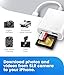 USB C SD TF Card Reader for iPhone 15 3-in-1 Type C Trail Camera Adapter Card Reader Plug and Play Compatible for MacBook Android Samsung, Charging and Reading