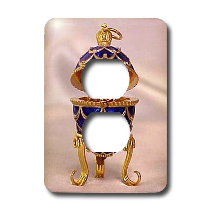 Œuf de pomme de pin Fabergé double cache-prise pour masquer les plaques blanches - 3