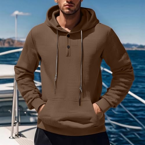 Men's Slim Fit Pullover Hoodies Plus Size Jacquard Long Sleeve Hipster 2025 Trendy Casual Sport Hooded Sweatshirts4
