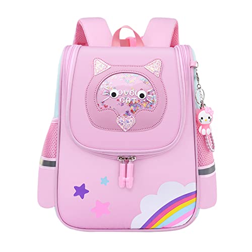 Sac à Dos pour Enfant, Garcon Sac école Fille Cartable pour Quotidien et Voyage Sac a Dos Fille Primaire Sac a Dos College Fille 3-6 Ans Cover