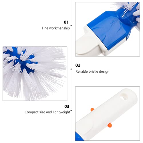 Cabilock 2 Peças Escova Redonda De Canto E Degrau Para Piscina Escova De Canto Para Piscina Portátil