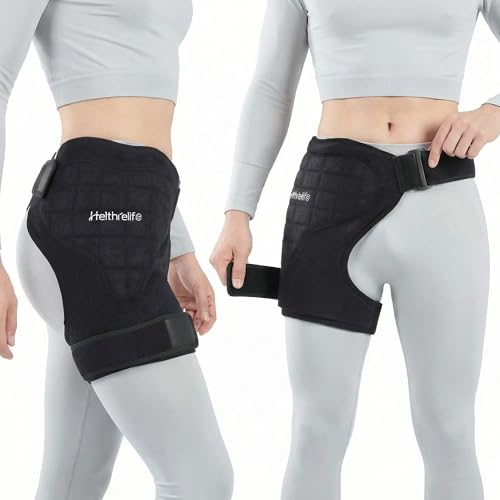 3D Hip Ice Pack Wrap After Surgery with 2-Layer Cooling Gel Ice Pack for Hip Replacement Surgery with Evenly 45-Min Cold Therapy for Sciatica Fracture Cold Compress Hip Brace Physical Recovery