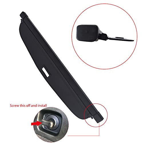 Image of munirater Rear Black Cargo Trunk Luggage Retractable Shade Cover Replacement for P-r-iu-s 2016-2020