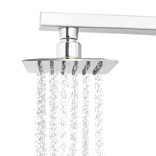 SAM Shower Slim High Pressure Rainfall Showerhead Without Arm for bathroom (Ultra Slim, 4 * 4)