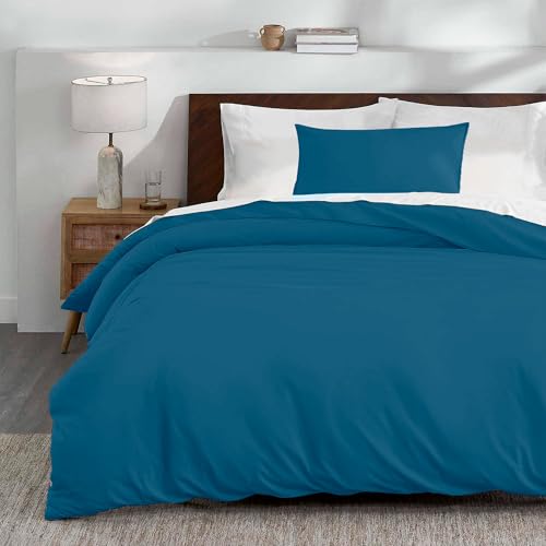 El Mejor Listado de Edredones y fundas para edredón Top 10. 47 Bluelander Juego de Funda Duvet para Edredon Individual (173 * 228 cm), Cubierta Edredón con Cierre de Botones,1 Funda de Almohada (51 * 65 cm), Ultra Suave Microfibra (Azul,...