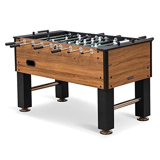 EastPoint Sports Official Competition Size Deluxe Foosball Table for Multiplayer Indoor Play - Includes 4 Foosballs
