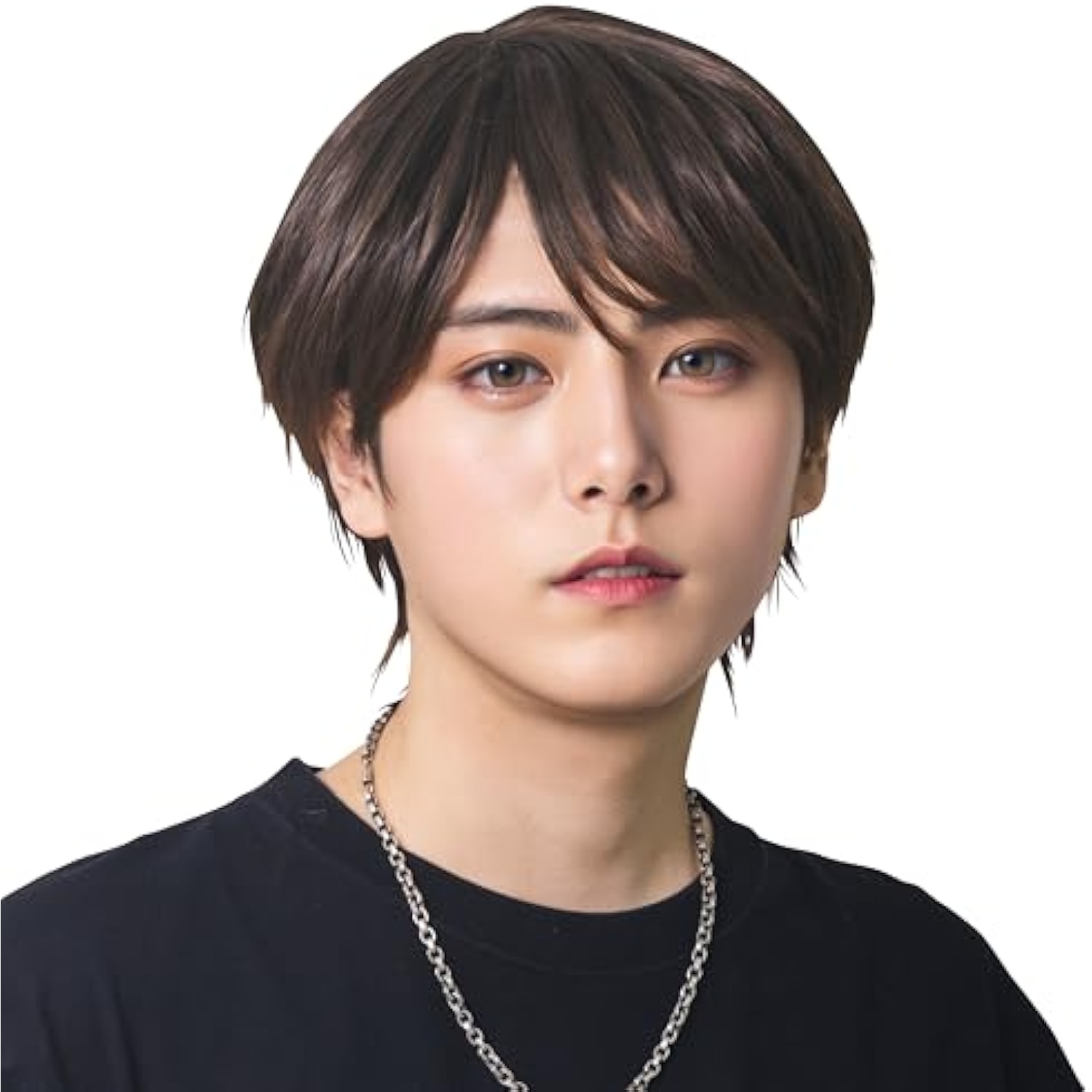 クリアストーン(Clearstone) WIGGY RICH ウィッグ ベーシックショート メンズ ダークブラウン 詳細画像1