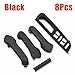 Kakulkomen LHD Car Window Switch Armrest Panel Side Interior Door Pull Handle Panel Cover Trim Replacement Compatible for VW Bora Golf 4 MK4 Jetta 1999-2004 (Black 8PCS)
