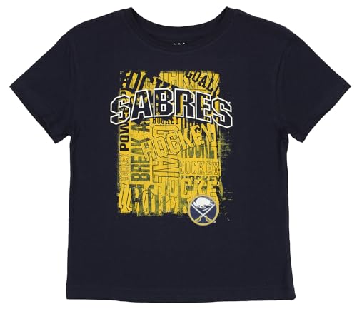 Outerstuff NHL Buffalo Sabres Boys Kids, Ages 4 to7, Amplified Short Sleeve Tee
