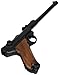 Produktbild Deko Waffe Luger P08 Artillerie, ultralang, Pistole 08, Parabellum-Pistole, Holzgriff