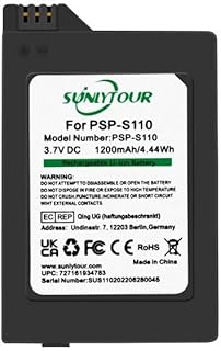 PSP-S110 Battery, 1 Pcs PSP-S110 PSP S110 Battery for Playstation PSP2000 2001 2002 2003 2004 2005 2006 2008 3000 3001 3002 3003 3004 3005 3006 3008