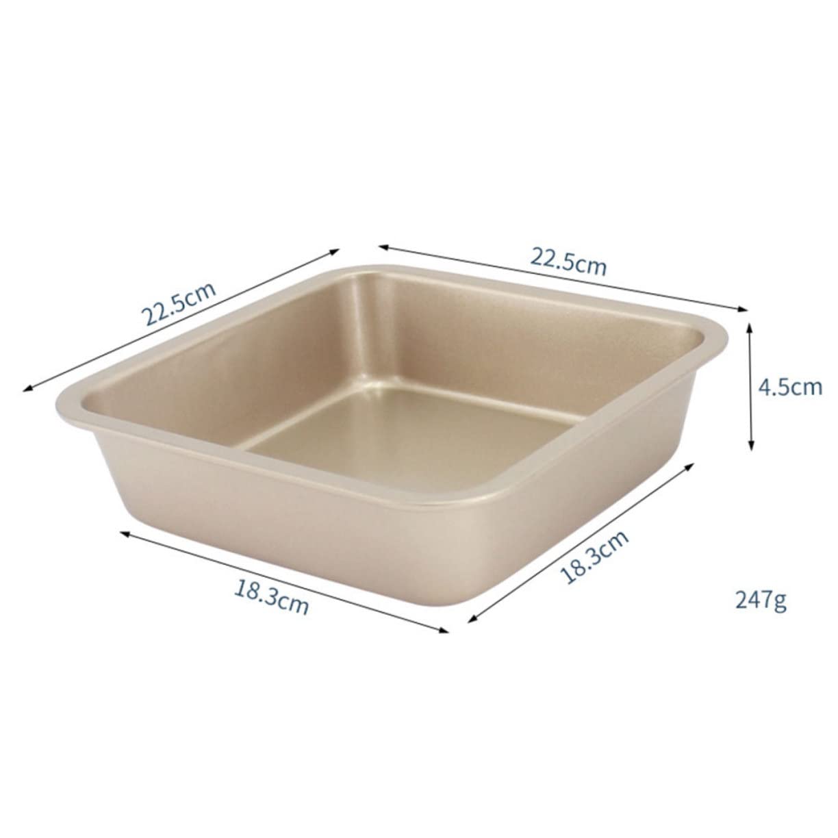 Ciieeo Square Cake Baking Pan Oven Cake Pan Non-stick Surface 9 Inches for Home Professional Use