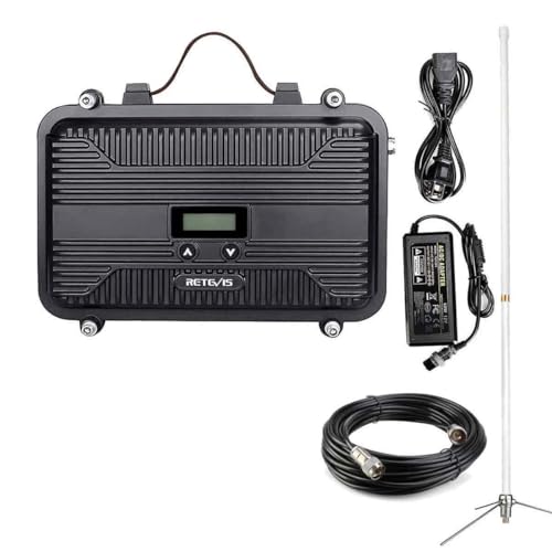 Image of Retevis RT97S GMRS Base Station, RT97 Upgraded Version, Portable Radio Repeater, Long Range Full Duplex Mobile Repeater, Compatible with Raspberry Pi, for Emergency, Warehouse and Logistics(1 Pack)