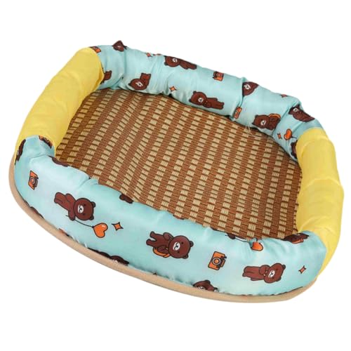LIOOBO ペットマットの巣 ケージ ミニ犬用ベッド 犬の木枠パッド 猫ベッド小さい 冷却マット 犬のクーラー 犬用マット ペット冷却パッド 屋外 洗える小型犬用ベッド 霧 サメ猫用ベッド 布