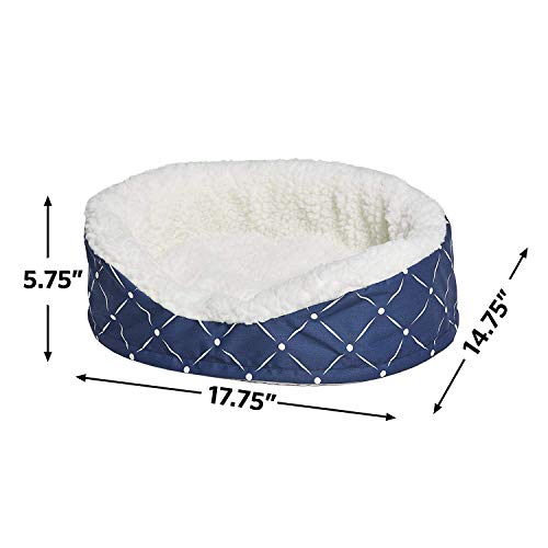 Image of Midwest Homes for Pets CU20BLD Couture Orthopedic Cradle Pet Bed for Dogs & Cats, X-Small