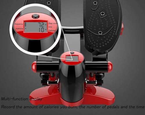 Image of Mini Fitness Stepper, Multi-Function Silent Stepper for Home, Office & Portable Foot Machine with High-Definition Display & U-Shaped Rear Hose