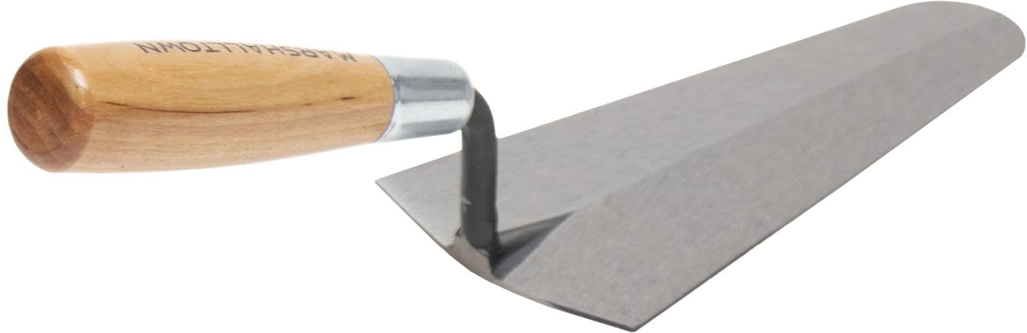 Fazzoletta misuratrice Marshalltown, manico in legno, acciaio al carbonio, dimensioni: 178x86 mm