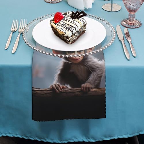 Servilletas de Tela Cute Monkey 47.5x47.5 cm 1 unidad miniatura 4