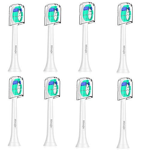 Replacement Brush Heads,Toothbrush Heads Compatible with Philips Sonicare HX6250,HX6530,HX6730,HX6930,Fit for 2 Series Plaque Control,3 Series Gum Health,FlexCare,HealthyWhite,EasyClean,8 Pack