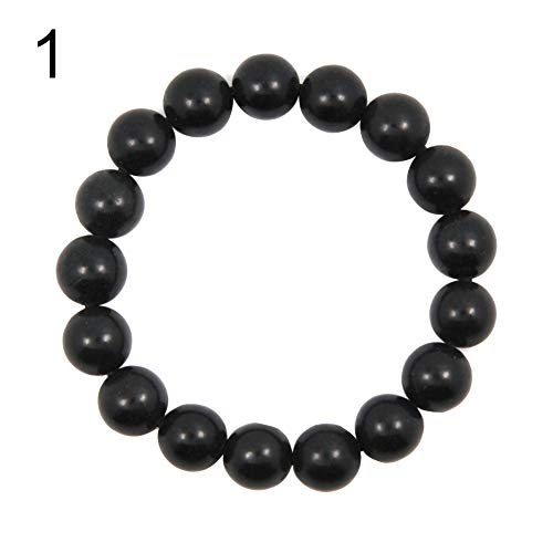 Preisvergleich Produktbild Armband Yongqxxkj, 8 / 10 mm, Schwarz 8mm