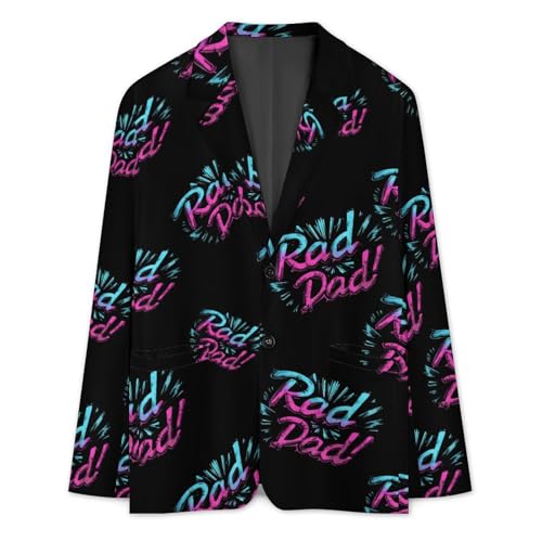 Rad Dad Casual Suits Jackets for Men Two Buttons Business Coat Wedding Dinner Party2