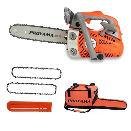 PROYAMA Gas Powered Chainsaw, 12in Top Handle Chainsaw with 2 Chains