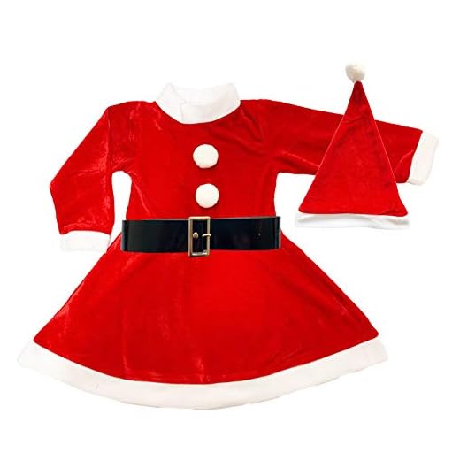 cotigo Disfraz Mama Noel para Niña y Chica de Terciopelo-Incluye Vestido,Gorro y Cinturón para Navidad o Cosplay-Traje Santa Claus para Fiestas Navideñas,Disfraces 3pcs,Rojo (9-13 años)