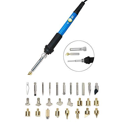 Gecheer 35 PCS Ferramenta de Pirografia Escultura Portátil Multi-Função de Aquecimento Interno Tempr