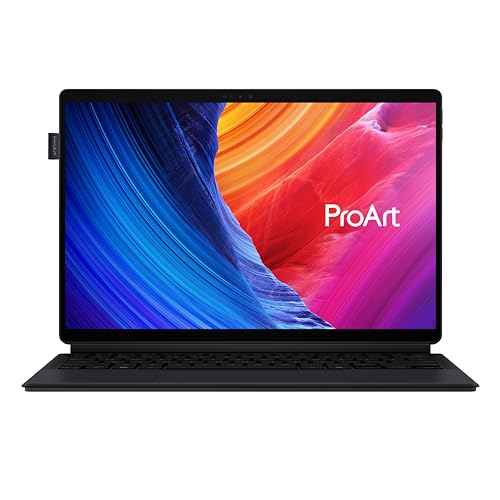 ASUS ProArt PZ13 OLED; Copilot+ PC HT5306QA-LX012W 13 Pouces 3K PC Portable (Processeur Snapdragon X Plus X1P 42 100 3.4GHz, 16GB LPDDR5X RAM, 1TB M.2 NVMe 4.0 SSD, Windows 11 Home) - Clavier AZERTY