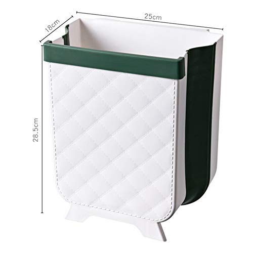 Caneca Plegable de Basura para Puerta de Cocina Blanca miniatura 4