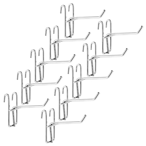 Cabilock Smooth Surface Grid Pegboard Hooks Pcs White Hooks Hanger for Home Store