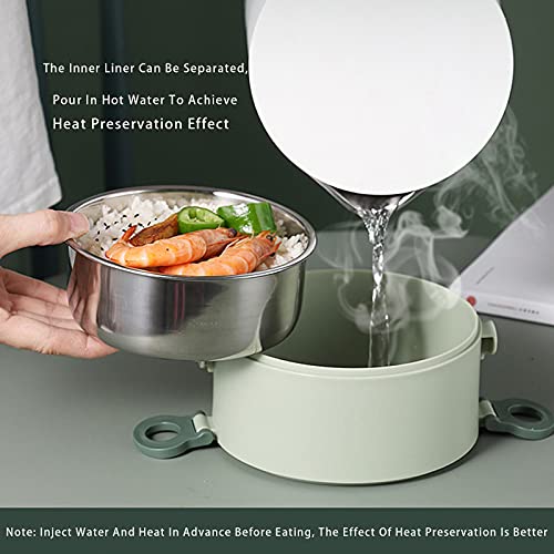 Setoragely Bento Boxes For Adults,Stackable Stainless Steel Heat Preservation Lunch Box,Food Grade Multi-Layer Large Capacity Office Worker Student Bento Box thumb #3