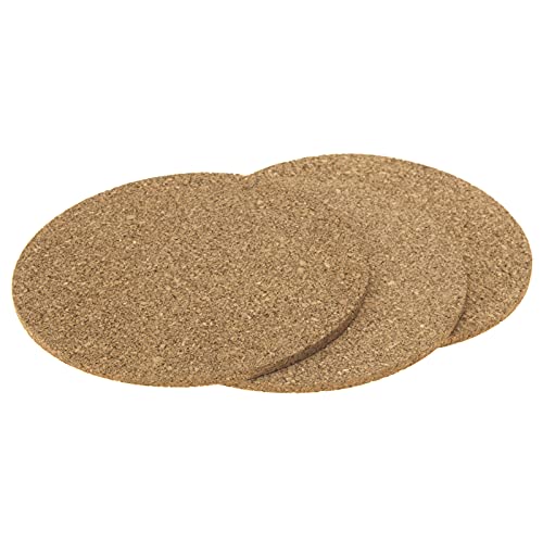 Lot de 3 dessous de plat en liège (ronds, Ø 19 cm) Cover