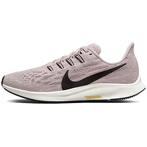 Image of Nike Women's Air Zoom Pegasus 36 Running Shoes, Platinum Violet /Black /Plum Chalk, 10.5 B US